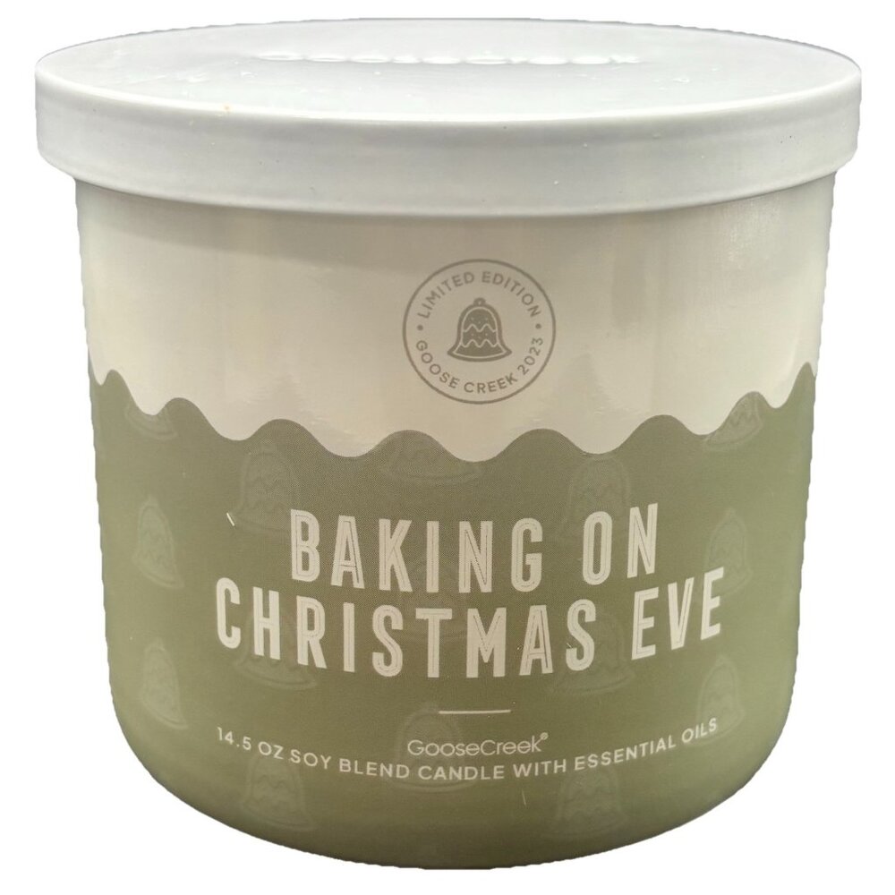 Goose Creek Baking On Christmas Eve 3 Wick Candle Jar 14.5 oz Holiday Baking